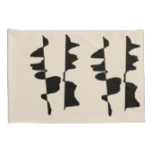 2 Housses de Taie d'Oreiller - Abstrait Dual Face 枕カバー (裏面-右)