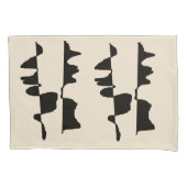 2 Housses de Taie d'Oreiller - Abstrait Dual Face 枕カバー (正面左)