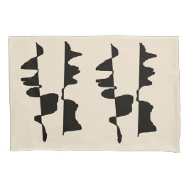 2 Housses de Taie d'Oreiller - Abstrait Dual Face 枕カバー