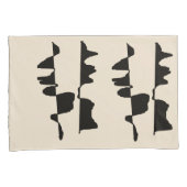 2 Housses de Taie d'Oreiller - Abstrait Dual Face 枕カバー (正面右)