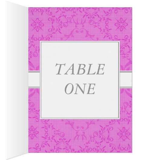 2-in-1ウェディングレセプションテーブルカード&メニューカード (内側 (右))