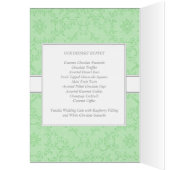 2-in-1ウェディングレセプションテーブルカード&メニューカード (内側 (左))