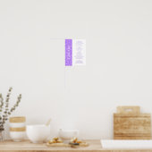 2-in-1ウェディングレセプションテーブルトッパー&メニュー ポスター (キッチン)