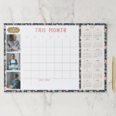 2-in-1ファミリー向け大型フォトデスクウォールカレンダー2025 ペーパーパッド (インサイチュ)