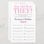 2 in 1ブライダルシャワーゲーム (正面/裏面)