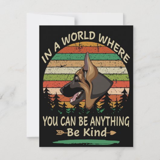 2 In A World Where You Can Be Anything Be Kind Vin 招待状 (正面)