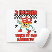 2 Inches Naughty Exchange Gag Gift Edgy Gen Z Meme マウスパッド (マウス)