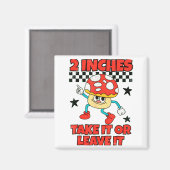 2 Inches Naughty Exchange Gag Gift Edgy Gen Z Meme マグネット (正面/裏面)