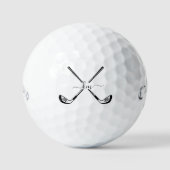 2 Initial Monogram Golf Balls - Personalized Gift  ゴルフボール (正面)