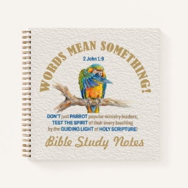 2 John 1:9 聖書研究ノート WORDS MEAN SOMETHING ノートブック