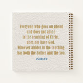 2 John 1:9 聖書研究ノート WORDS MEAN SOMETHING ノートブック (裏面)