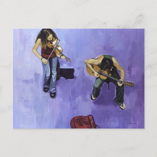 2 jovenesのmúsicos ポストカード (正面)