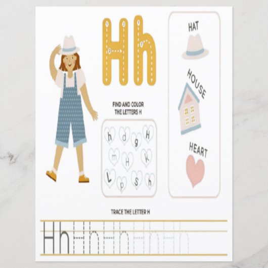 2 Learn To Spell Letter H Teacher Home Schooling (正面)