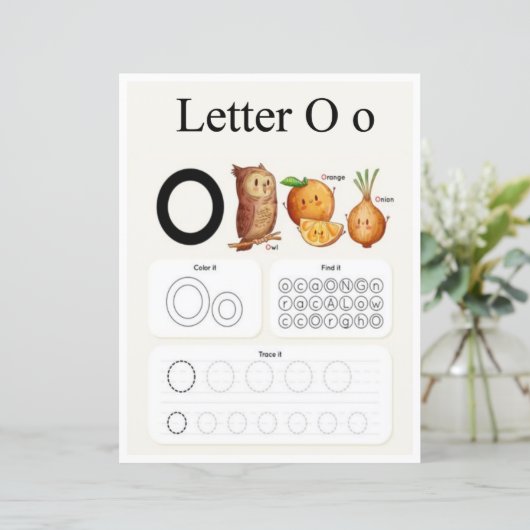 2 Learn To Spell Letter O Teacher Home Schooling (スタンド正面)