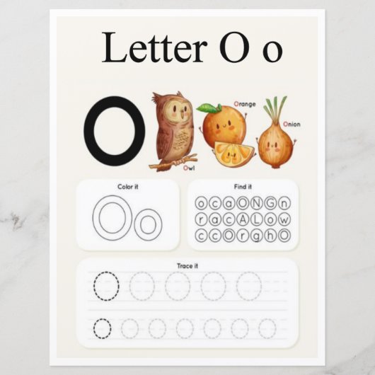 2 Learn To Spell Letter O Teacher Home Schooling (正面)