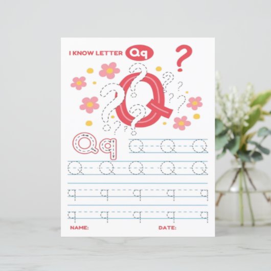 2 Learn To Spell Letter Q Teacher Home Schooling (スタンド正面)