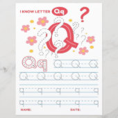 2 Learn To Spell Letter Q Teacher Home Schooling (正面)