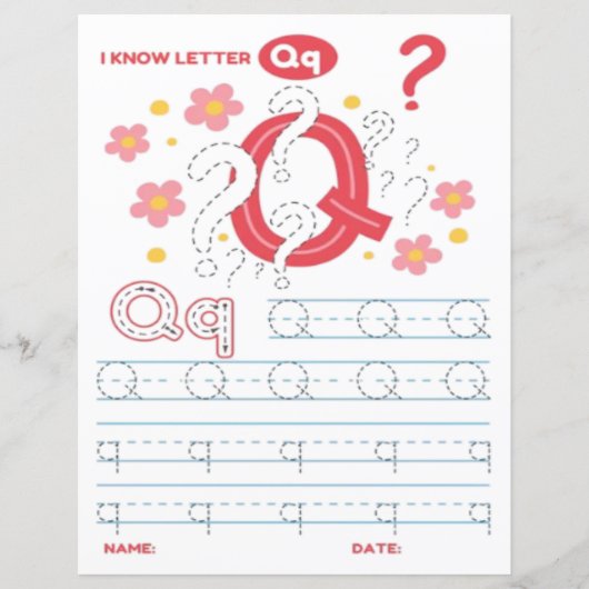 2 Learn To Spell Letter Q Teacher Home Schooling (正面)