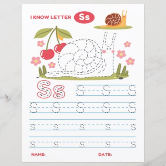 2 Learn To Spell Letter S Teacher Home Schooling (正面)