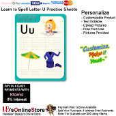 2 Learn To Spell Letter U Teacher Home Schooling