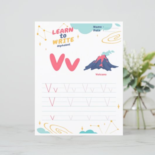 2 Learn To Spell Letter V Teacher Home Schooling (スタンド正面)