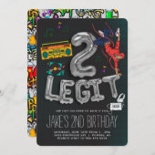 2 Legitから90のやめヒップホップ誕生日パーティー (正面/裏面)