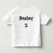 2 Legit誕生日の子供Tシャツ トドラーTシャツ (裏面)