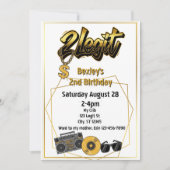 2 Legit, Musical 2nd Birthday invitation 招待状 (正面)