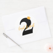 「2 Legit To」やめヒップホップ子供の誕生日パーティー ラウンドシール (封筒)