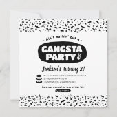 2 Legit To、90sやめヒップホップ誕生日 招待状 (正面)