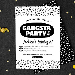 2 Legit To、90sやめヒップホップ誕生日 招待状