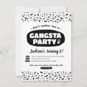 2 Legit To、90sやめヒップホップ誕生日 招待状 (正面)