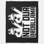 2 Llamas Not Our Probllama Dabbing Sunglasses Cool フリースブランケット (正面)
