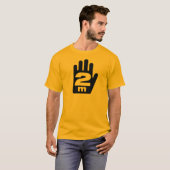 "2 m"ソーシャル配信Tシャツ – 大グラフィック Tシャツ (正面フル)