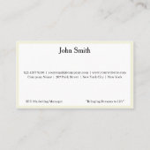 2 Modern White Logo Promote Company Brand Name  名刺 (正面)