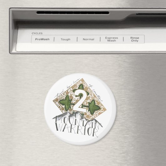 2 Mountain Warrior Fort Carson Refrigerator Magnet マグネット (インサイチュ (食洗機))