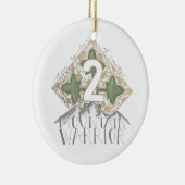 2 Mountain Warrior Post-Its セラミックオーナメント (右)