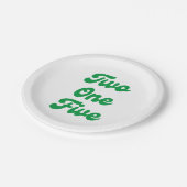 2 One 5フィリー市外局番 ペーパープレート (アングル)