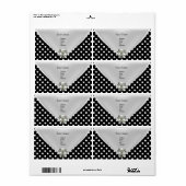 2 「Order エレガント White Black」 2 Label Address ラベル (フルシート)