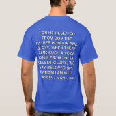 2 Peter 1:17 これがわたしの愛する子KJV聖書 Tシャツ (裏面)