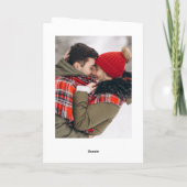 2 PHOTOクリスマスストリモダンングライトグリーティング シーズンカード (裏面)