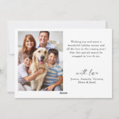 2 PHOTOミニマルなクリスマスツリーの挨拶 シーズンカード (裏面)