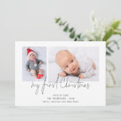 2 Photo 2026カレンダーベビー初めてのクリスマス シーズンカード (スタンド正面)