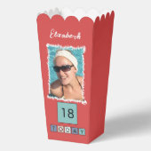 2 photo add name 18th *任意の年齢パープルポップコーン フェイバーボックス (正面)