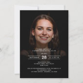 2-Photo Celebration of Life/Funeral/Memorial 招待状 (正面)