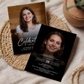 2-Photo Celebration of Life/Funeral/Memorial 招待状