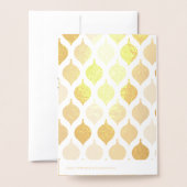 2 Photo Collage Merry Christmas Green Holiday Card 箔カード (裏面封筒付き)