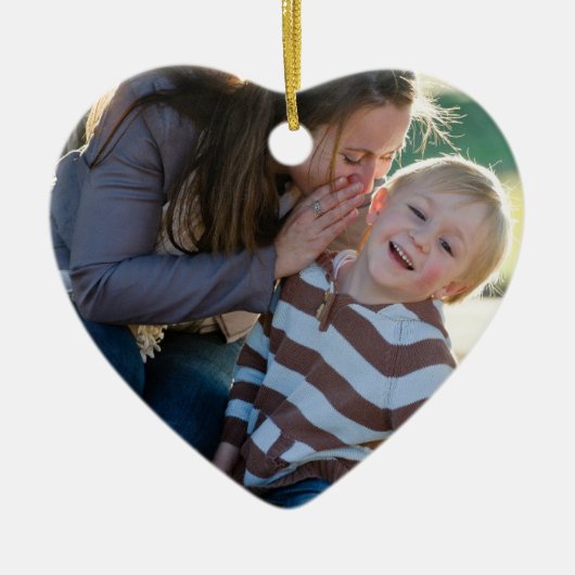 2 Photo Custom  セラミックオーナメント (正面)