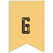 2 Photo Custom Colorful Birthday Photo Template  バンティングフラッグ (第2の旗)