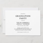 2 Photo Double Graduation Party  招待状 (裏面)